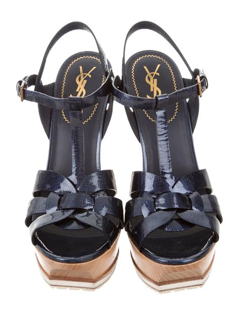 ysl tribute sandals flat|saint laurent tribute platform sandals.